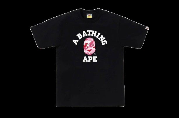 ABC CAMO COLLEGE TEE(BLACK / WHITE)2